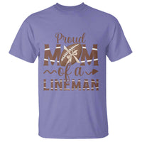 Football Mom Gift T Shirt Proud Mom Of A Lineman - Wonder Print Shop