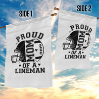 Proud Mom Of A Lineman Garden Flag Football Fan Gift For Women - Wonder Print Shop