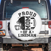 Proud Mom Of A Lineman Spare Tire Cover Football Fan Gift For Women - Wonder Print Shop