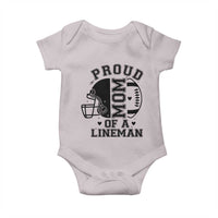 Proud Mom Of A Lineman Baby Onesie Football Fan Gift For Women - Wonder Print Shop