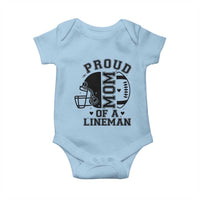 Proud Mom Of A Lineman Baby Onesie Football Fan Gift For Women - Wonder Print Shop