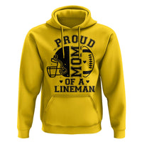 Proud Mom Of A Lineman Hoodie Football Fan Gift For Women - Wonder Print Shop