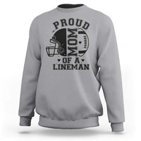 Proud Mom Of A Lineman Sweatshirt Football Fan Gift For Women - Wonder Print Shop