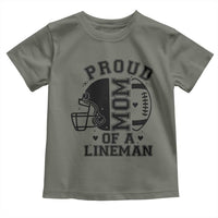 Proud Mom Of A Lineman Toddler T Shirt Football Fan Gift For Women - Wonder Print Shop