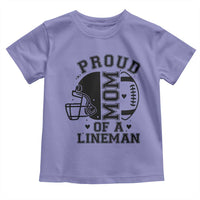 Proud Mom Of A Lineman Toddler T Shirt Football Fan Gift For Women - Wonder Print Shop