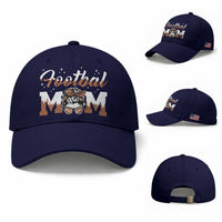 Football Mom Life Baseball Cap Sports Fan Gift For Women