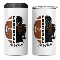 Proud Football Mom 4 in 1 Can Cooler Tumbler Game Day Supporter Gift - Wonder Print Shop