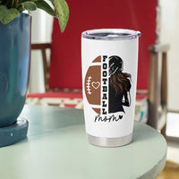Proud Football Mom Tumbler Cup Game Day Supporter Gift - Wonder Print Shop