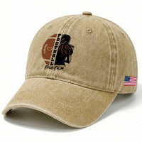 Proud Football Mom Washed Cotton Baseball Cap Game Day Supporter Gift