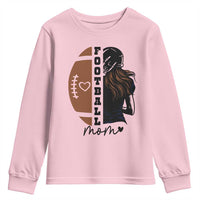 Proud Football Mom Youth Sweatshirt Game Day Supporter Gift - Wonder Print Shop