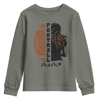 Proud Football Mom Youth Sweatshirt Game Day Supporter Gift - Wonder Print Shop