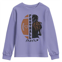 Proud Football Mom Youth Sweatshirt Game Day Supporter Gift - Wonder Print Shop