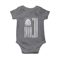 Proud Football Lineman Baby Onesie American Flag Sports Gift - Wonder Print Shop