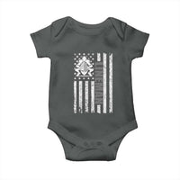 Proud Football Lineman Baby Onesie American Flag Sports Gift - Wonder Print Shop