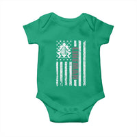 Proud Football Lineman Baby Onesie American Flag Sports Gift - Wonder Print Shop