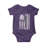 Proud Football Lineman Baby Onesie American Flag Sports Gift - Wonder Print Shop
