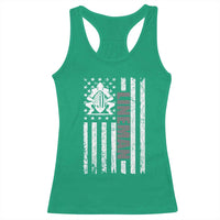 Proud Football Lineman Racerback Tank Top American Flag Sports Gift - Wonder Print Shop