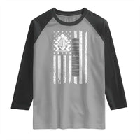 Proud Football Lineman Raglan Shirt American Flag Sports Gift - Wonder Print Shop