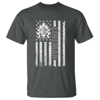 Proud Football Lineman T Shirt American Flag Sports Gift - Wonder Print Shop