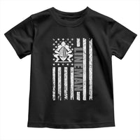 Proud Football Lineman Toddler T Shirt American Flag Sports Gift - Wonder Print Shop