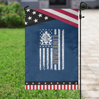 Proud Football Lineman Garden Flag American Flag Sports Gift