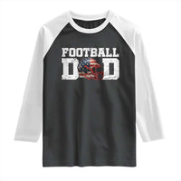 Proud Football Dad Raglan Shirt Funny Sports Fan Gift - Wonder Print Shop