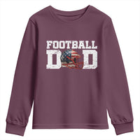 Proud Football Dad Youth Sweatshirt Funny Sports Fan Gift - Wonder Print Shop