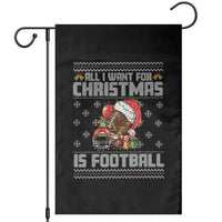 All I Want For Christmas Is Football Garden Flag Funny Sport Ugly Christmas - Wonder Print Shop