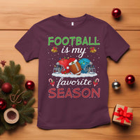 Football Is My Favorite Season T Shirt Christmas Holiday Sports Gift - Wonder Print Shop
