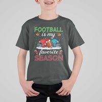Football Is My Favorite Season T Shirt For Kid Christmas Holiday Sports Gift - Wonder Print Shop