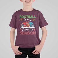 Football Is My Favorite Season T Shirt For Kid Christmas Holiday Sports Gift - Wonder Print Shop