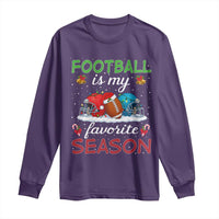 Football Is My Favorite Season Long Sleeve Shirt Christmas Holiday Sports Gift - Wonder Print Shop