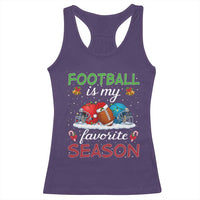 Football Is My Favorite Season Racerback Tank Top Christmas Holiday Sports Gift - Wonder Print Shop