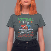 Football Is My Favorite Season T Shirt For Women Christmas Holiday Sports Gift - Wonder Print Shop
