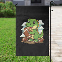 Cute Dinosaur Playing Football Garden Flag Funny Kids Gift - Wonder Print Shop