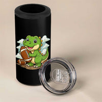 Cute Dinosaur Playing Football 4 in 1 Can Cooler Tumbler Funny Kids Gift - Wonder Print Shop