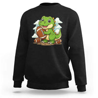 Cute Dinosaur Playing Football Sweatshirt Funny Kids Gift - Wonder Print Shop