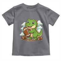 Cute Dinosaur Playing Football Toddler T Shirt Funny Kids Gift - Wonder Print Shop