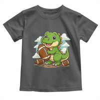 Cute Dinosaur Playing Football Toddler T Shirt Funny Kids Gift - Wonder Print Shop