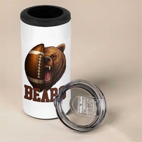 Fear The Bear Football 4 in 1 Can Cooler Tumbler Game Day Sports Fan Gift - Wonder Print Shop