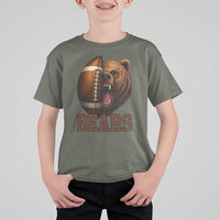 Fear The Bear Football T Shirt For Kid Game Day Sports Fan Gift - Wonder Print Shop