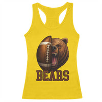 Fear The Bear Football Racerback Tank Top Game Day Sports Fan Gift - Wonder Print Shop