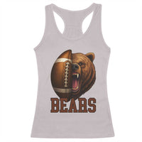 Fear The Bear Football Racerback Tank Top Game Day Sports Fan Gift - Wonder Print Shop