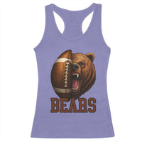 Fear The Bear Football Racerback Tank Top Game Day Sports Fan Gift - Wonder Print Shop