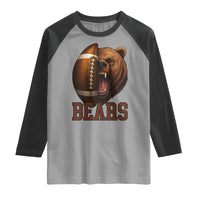 Fear The Bear Football Raglan Shirt Game Day Sports Fan Gift - Wonder Print Shop