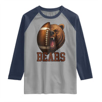 Fear The Bear Football Raglan Shirt Game Day Sports Fan Gift - Wonder Print Shop