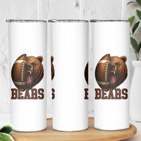 Fear The Bear Football Skinny Tumbler Game Day Sports Fan Gift - Wonder Print Shop