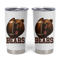 Fear The Bear Football Tumbler Cup Game Day Sports Fan Gift - Wonder Print Shop