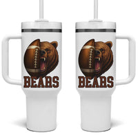 Fear The Bear Football Tumbler With Handle Game Day Sports Fan Gift - Wonder Print Shop