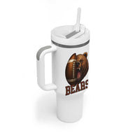 Fear The Bear Football Tumbler With Handle Game Day Sports Fan Gift - Wonder Print Shop